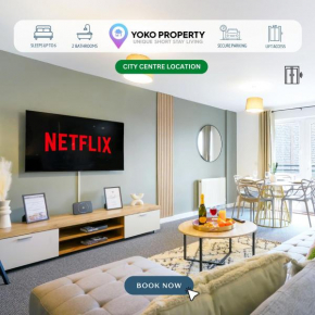 City Centre Apartment with Free Parking, Balcony, Super-Fast Wifi and Smart TV with Netflix by Yoko Property